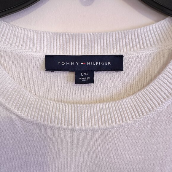 Tommy Hilfiger Short Sleeve Thin Sweater Top - Picture 3 of 6